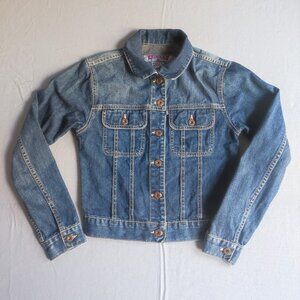 Vintage Silver Jeans jean jacket women's Junior size S denim blue